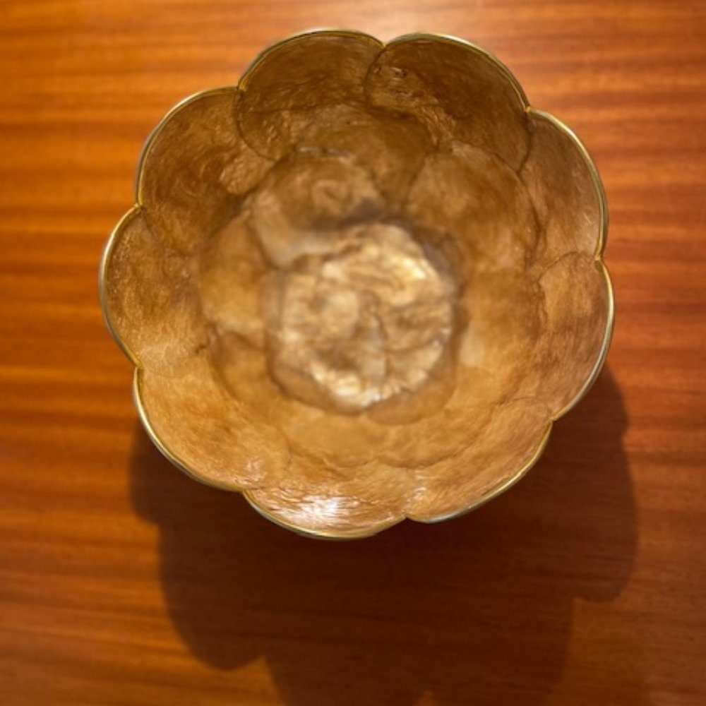 Capiz shell bowl